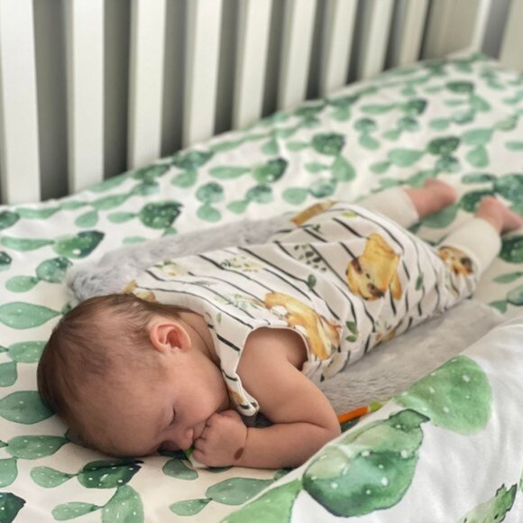 Lucydawn | "Sloths & Stripes" Sleeveless Romper | Size 3-6 Months - Picture 4 of 8